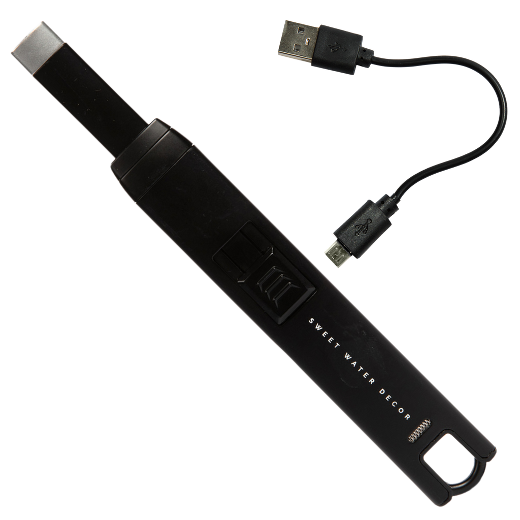 Black Large Rechargeable Electric Lighter
