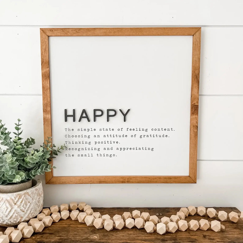 Happy Definition Sign