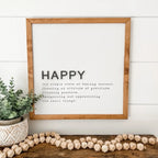 Happy Definition Sign