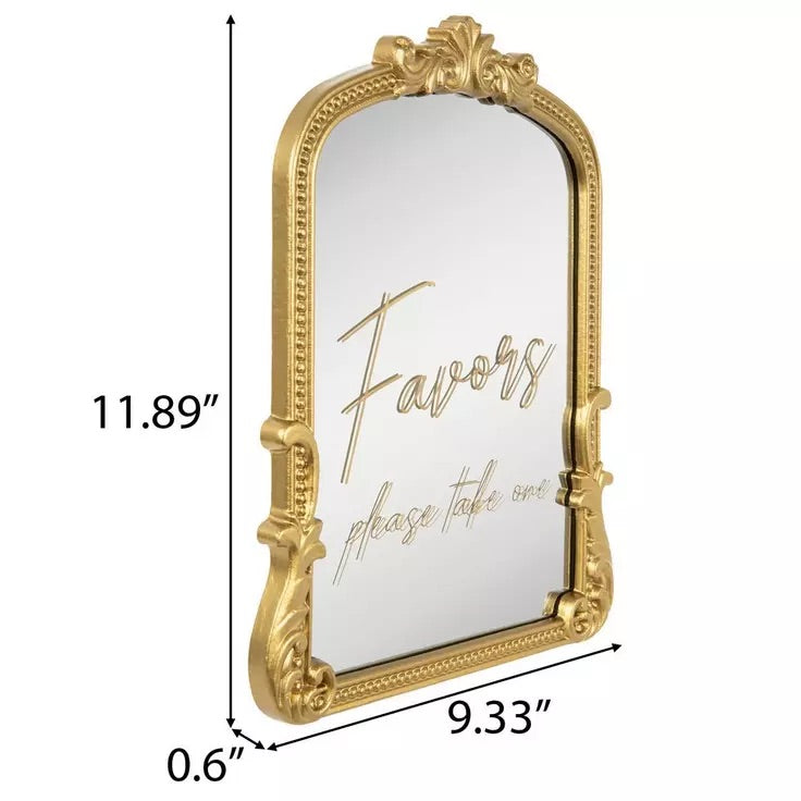 Vintage Gold Mirror Signs