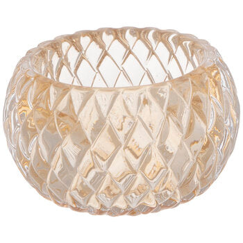 Diamond Round Glass Votives