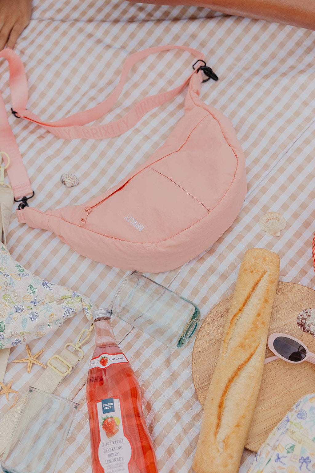 Peach Crescent Brixley Bag