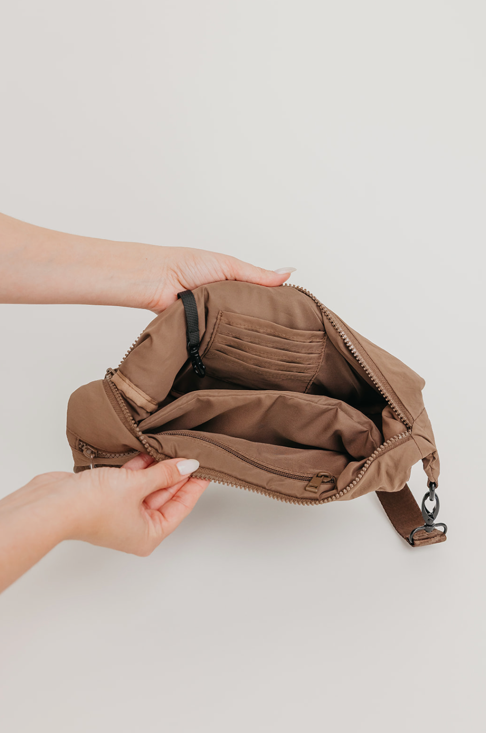 Mocha Crescent Brixley Bag