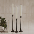Cast Iron Taper Candle Holders (Set of 3)