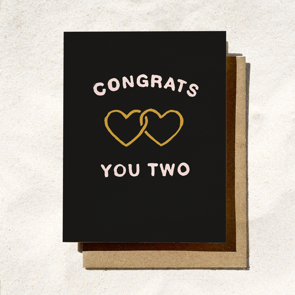 Congrats You Two Card | Engagement Card | Wedding Card