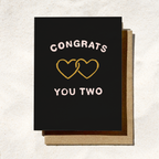 Congrats You Two Card | Engagement Card | Wedding Card