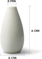 White Skinny Ceramic Bud Vases