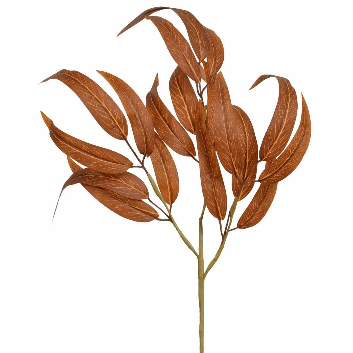24" Willow Leaves Spray - Mustard