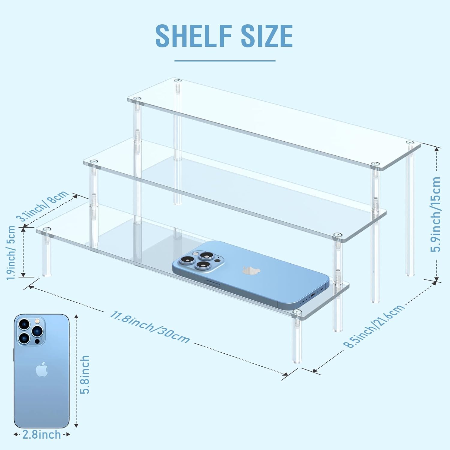 Clear Acrylic Step Risers
