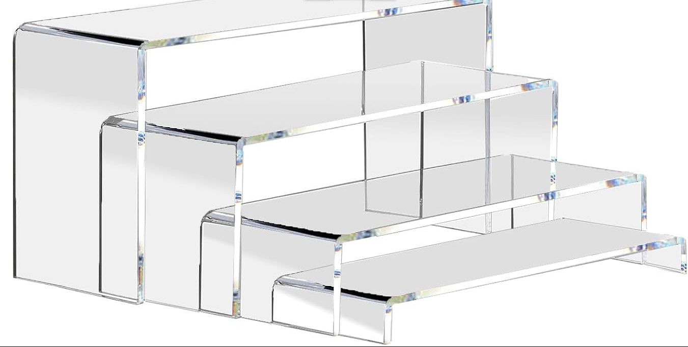 Clear Acrylic Display Risers (Set of 4)