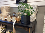 Black Square Ceramic Planter