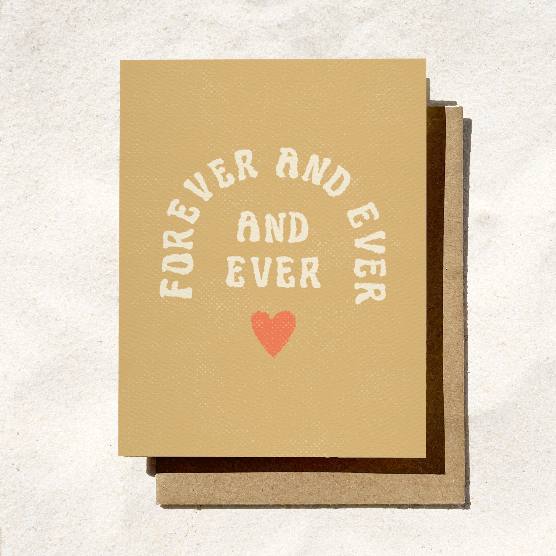 Forever And Ever Engagement Card | Modern Wedding Card