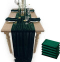 Emerald Velvet Table Runner