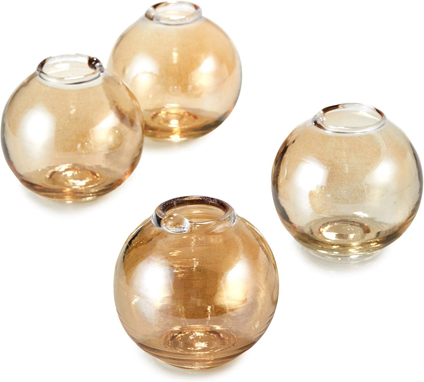 Gold Round Bud Vases
