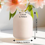 White Ceramic Bud Vases