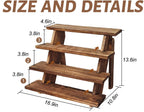 Wood 4 Step Display Risers