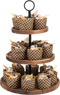 Wood Circle 3 Tiered Stand