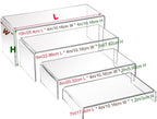 Clear Acrylic Display Risers (Set of 4)
