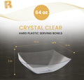 64oz Square Acrylic Serving Bowls