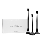 Cast Iron Taper Candle Holders (Set of 3)