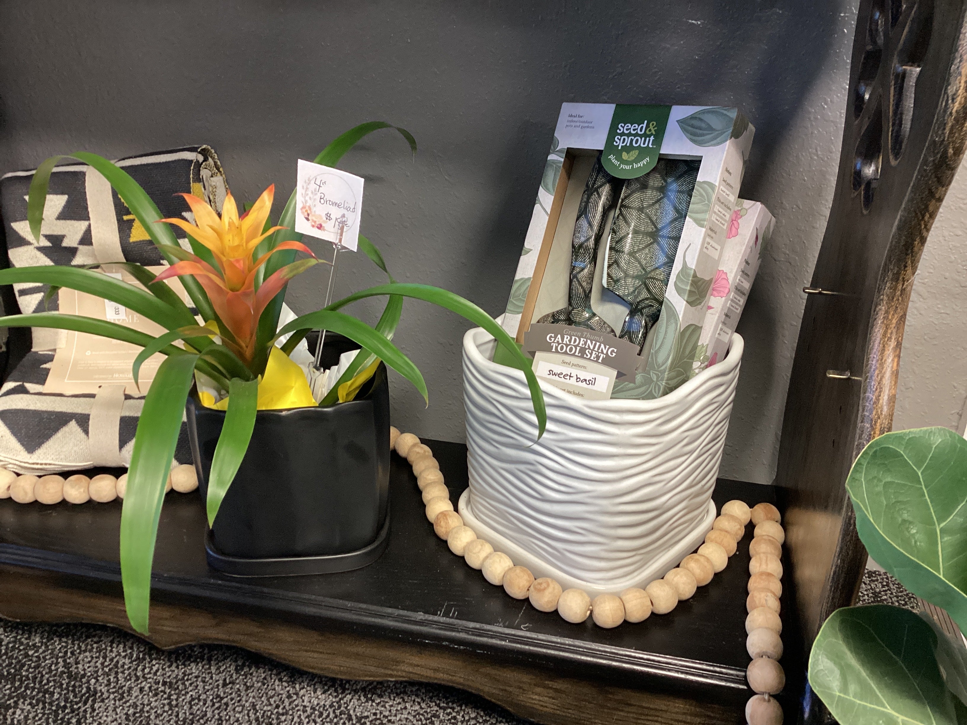 White Square Ceramic Planter