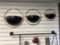 Round Black & Gold Shelf