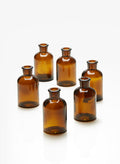 Dark Amber Glass Bottle Vases