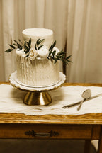 Gold Marble Cake Stand