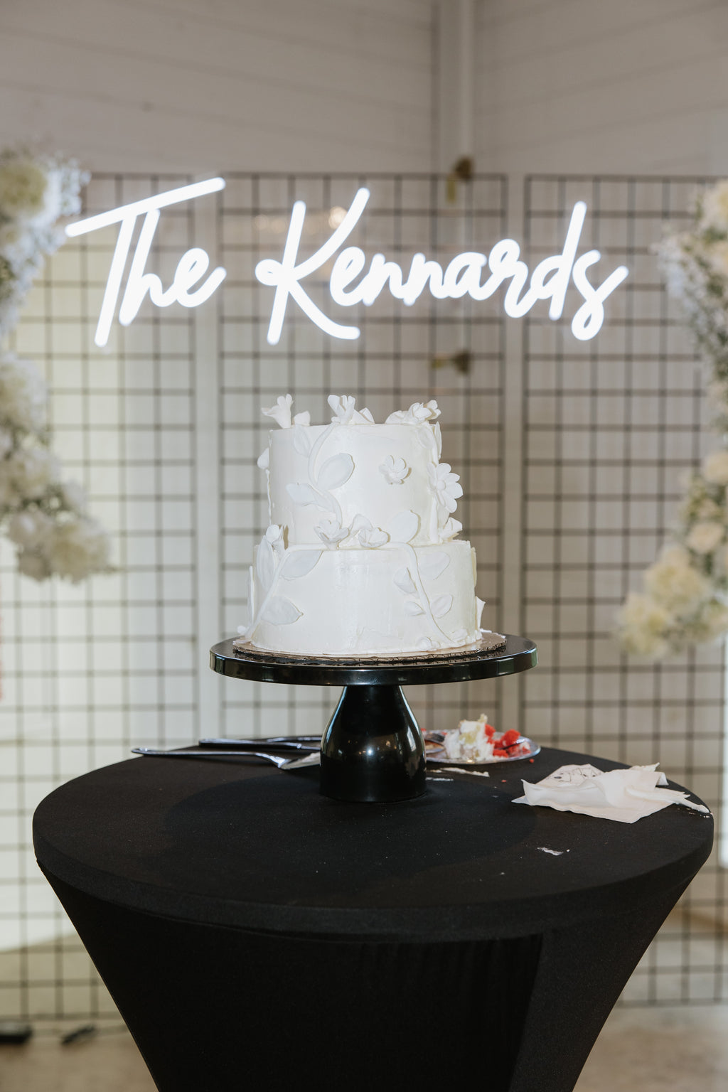 Matte Black Cake Stand
