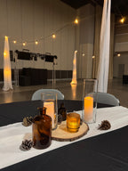 Dark Amber Glass Bottle Vases