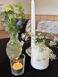 White Ceramic Bud Vases
