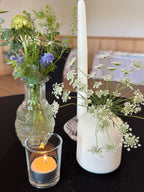White Ceramic Bud Vases