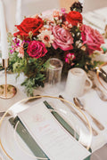 Gold Rimmed Charger Plate