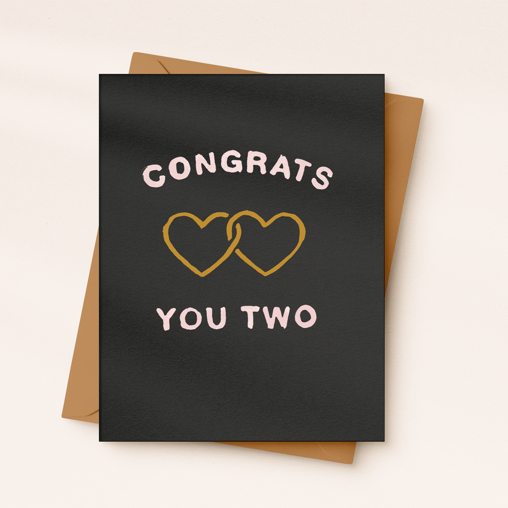 Congrats You Two Card | Engagement Card | Wedding Card