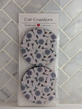 Crazy Daisy Car Coasters