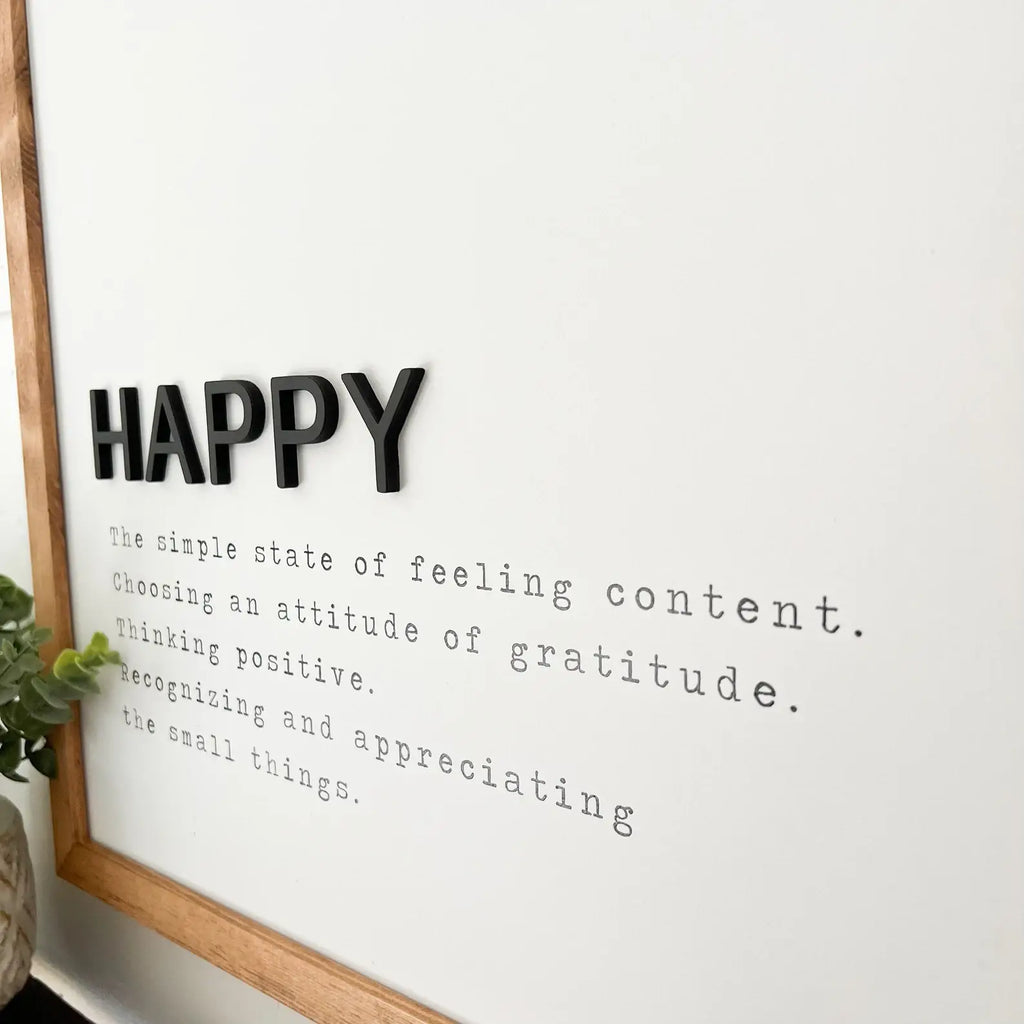 Happy Definition Sign