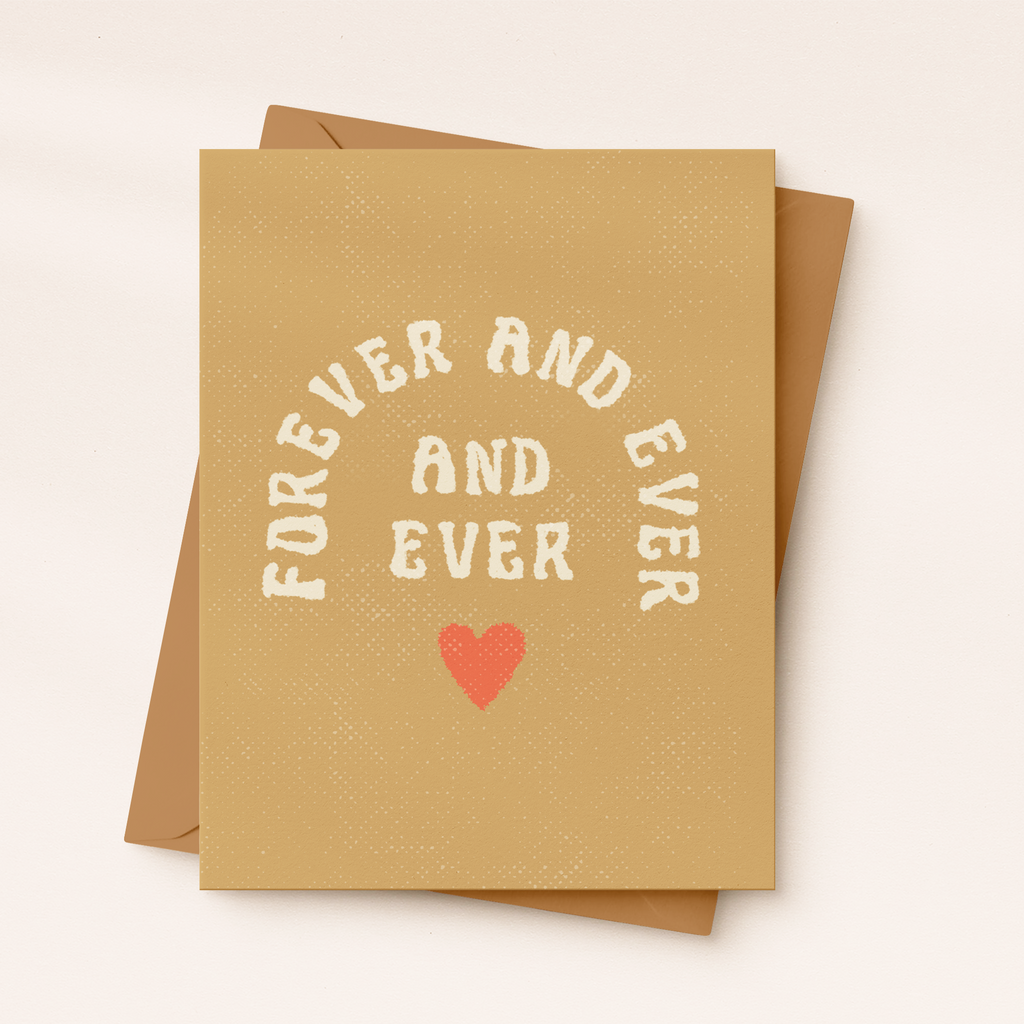 Forever And Ever Engagement Card | Modern Wedding Card