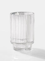 Clear Ribbed Wide Votives