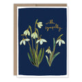 Snowdrops Sympathy Card