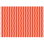 Tangy Red Fussy Stripe Tissue Paper
