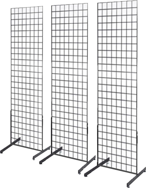 Black Grid Panels Backdrop