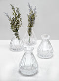 Clear Diamond Glass Vase