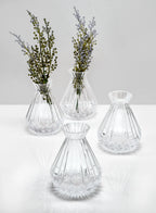Clear Diamond Glass Vase