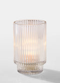 Clear Ribbed Wide Votives