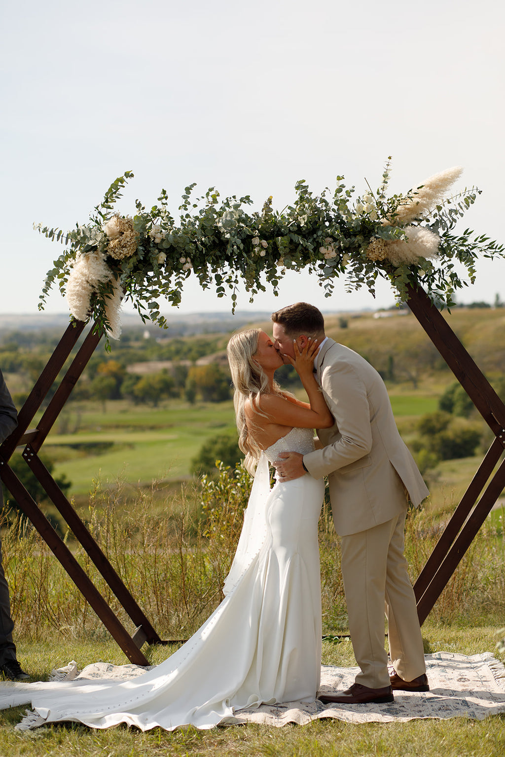 Wood Hexagon Arch/Backdrop