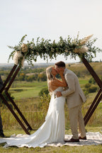 Wood Hexagon Arch/Backdrop