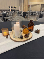 Round Wood Centerpiece Slice