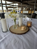 Round Wood Centerpiece Slice